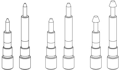 Afbeelding van Silca set centreerpunten pijpsleutels OMNIA  D742683ZB