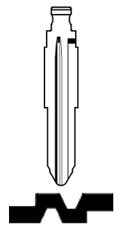 Afbeelding van Silca Flip Key insert MIT8FH