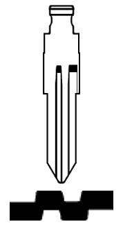 Afbeelding van Silca Flip Key insert NSN11FH