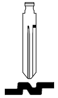 Afbeelding van Silca Flip Key insert NSN19FH