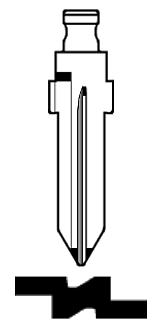 Afbeelding van Silca Flip Key insert GT10FH
