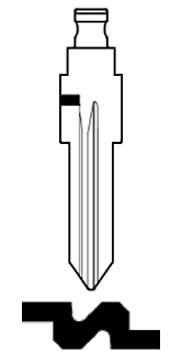 Afbeelding van Silca Flip Key insert GT15RFH