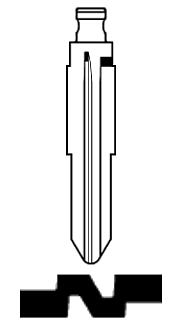 Afbeelding van Silca Flip Key insert HYN12FH