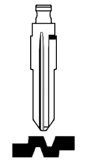 Afbeelding van Silca Flip Key insert HYN15FH