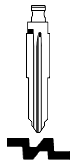 Afbeelding van Silca Flip Key insert TOY46RFH