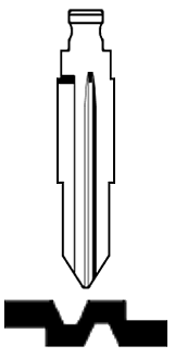 Afbeelding van Silca Flip Key insert DH5RFH