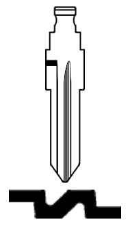 Afbeelding van Silca Flip Key insert FO10FH