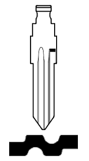Afbeelding van Silca Flip Key insert HU46FH