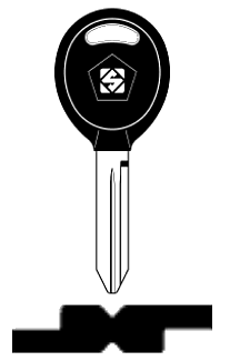 Afbeelding van Silca Autosleutel plastic kop brass CY24BP