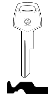 Afbeelding van Silca Autosleutel z/plastic kop staal CY7