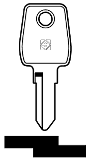 Afbeelding van Silca Contactsleutel staal DWO3R