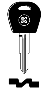 Afbeelding van Silca Transpondersleutel brass DWO5RTE zonder chip