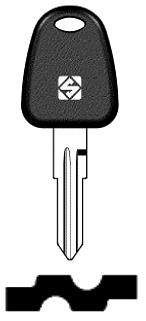 Afbeelding van Silca Autosleutel plastic kop brass DWO7BP