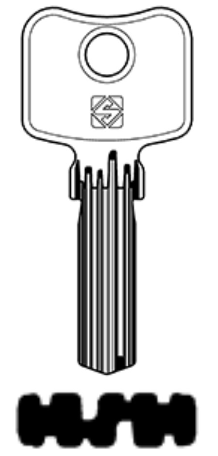 Afbeelding van Silca Boringsleutel brass WK110