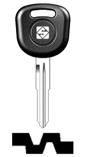 Afbeelding van Silca Transpondersleutel brass KIA3RT5