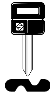 Afbeelding van Silca Autosleutel plastic kop staal SX6FP