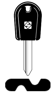 Afbeelding van Silca Autosleutel plastic kop staal SX6GP