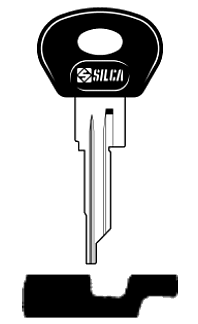 Afbeelding van Silca Autosleutel plastic kop brass SX7P