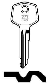 Afbeelding van Silca Autosleutel z/plastic kop staal YM4R