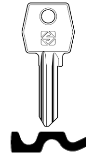 Afbeelding van Silca Cilindersleutel staal AGB1R