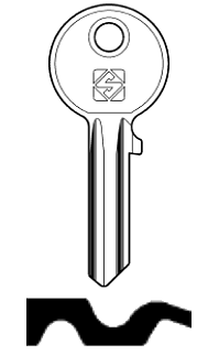 Afbeelding van Silca Cilindersleutel staal ALP11