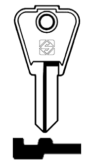 Afbeelding van Silca Cilindersleutel staal ALP5R