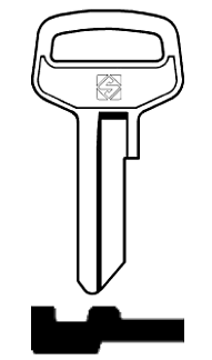 Afbeelding van Silca Cilindersleutel brass ALP8R