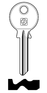 Afbeelding van Silca Cilindersleutel staal MD1R