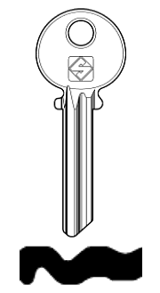Afbeelding van Silca Cilindersleutel nikkel MD4