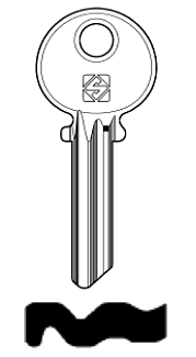 Afbeelding van Silca Cilindersleutel brass MD7