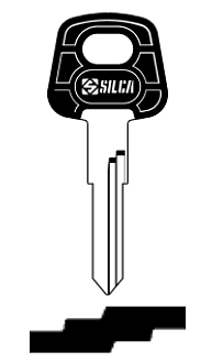 Afbeelding van Silca Autosleutel plastic kop staal WT10P