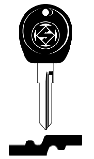 Afbeelding van Silca Autosleutel plastic kop staal WT7CP