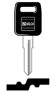 Afbeelding van Silca Autosleutel plastic kop staal WT7EP