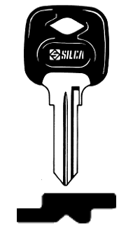 Afbeelding van Silca Autosleutel plastic kop brass LMP5BP