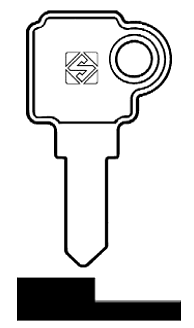 Afbeelding van Silca Cilindersleutel brass SEA5