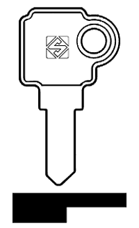 Afbeelding van Silca Cilindersleutel brass SEA5R