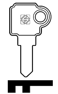 Afbeelding van Silca Cilindersleutel brass SEA8