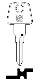 Afbeelding van Silca Autosleutel z/plastic kop staal SIP13