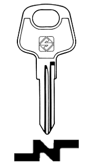 Afbeelding van Silca Autosleutel z/plastic kop staal SIP14