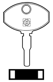 Afbeelding van Silca Contactsleutel staal SIP15