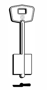 Afbeelding van Silca Klaviersleutel brass 5MT14