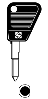 Afbeelding van Silca Autosleutel plastic kop brass VAC64SP