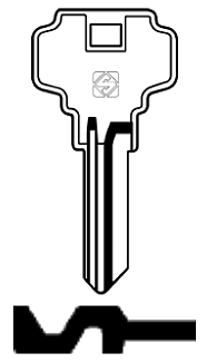 Afbeelding van Silca Cilindersleutel staal DX18R