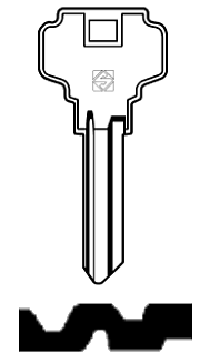 Afbeelding van Silca Cilindersleutel staal DX4R