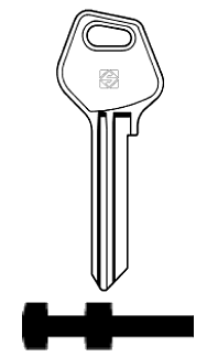 Afbeelding van Silca Cilindersleutel staal FM7