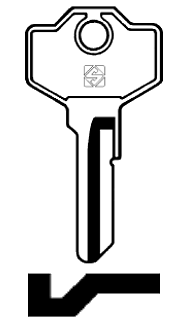 Afbeelding van Silca Cilindersleutel staal GS1