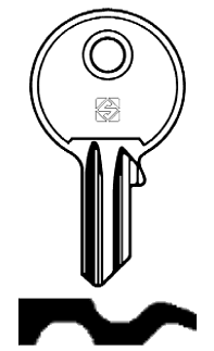 Afbeelding van Silca Cilindersleutel staal GS10