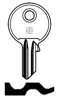 Afbeelding van Silca Cilindersleutel brass GS10R