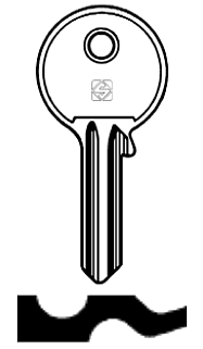 Afbeelding van Silca Cilindersleutel brass GS3