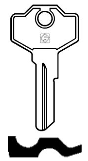 Afbeelding van Silca Cilindersleutel staal GS6